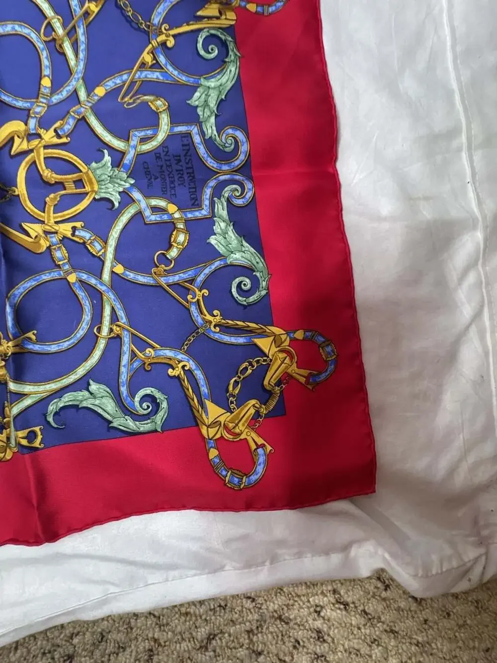 Hermes L'Instruction du Roy Carre 45 Equestrian Royal Theme Silk Scarf.